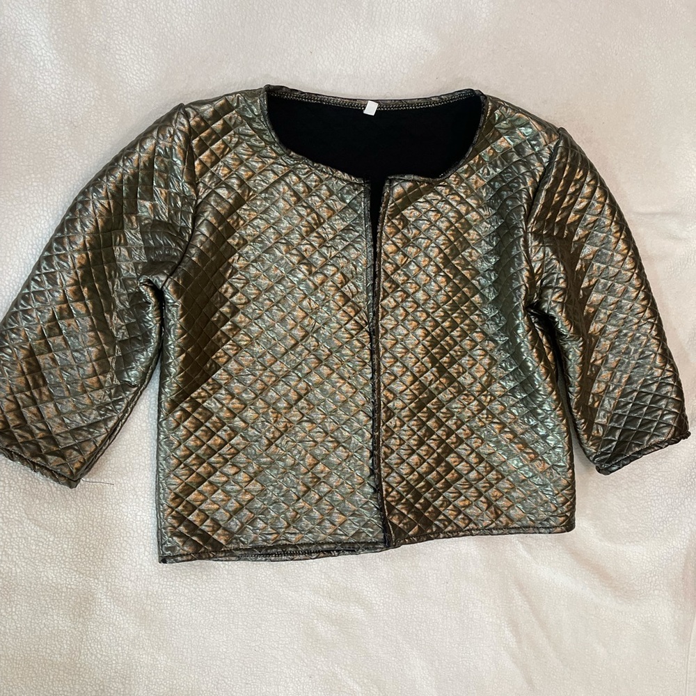 Quilted crop jacket